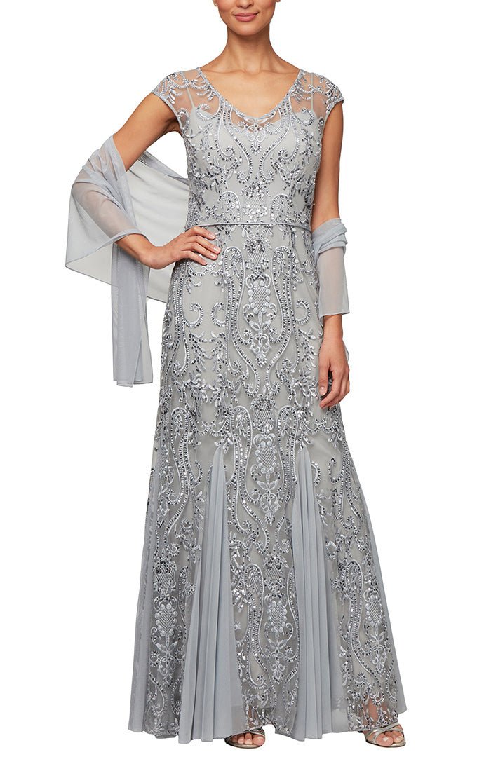 Beaded Fit and Flare - Manhattandress